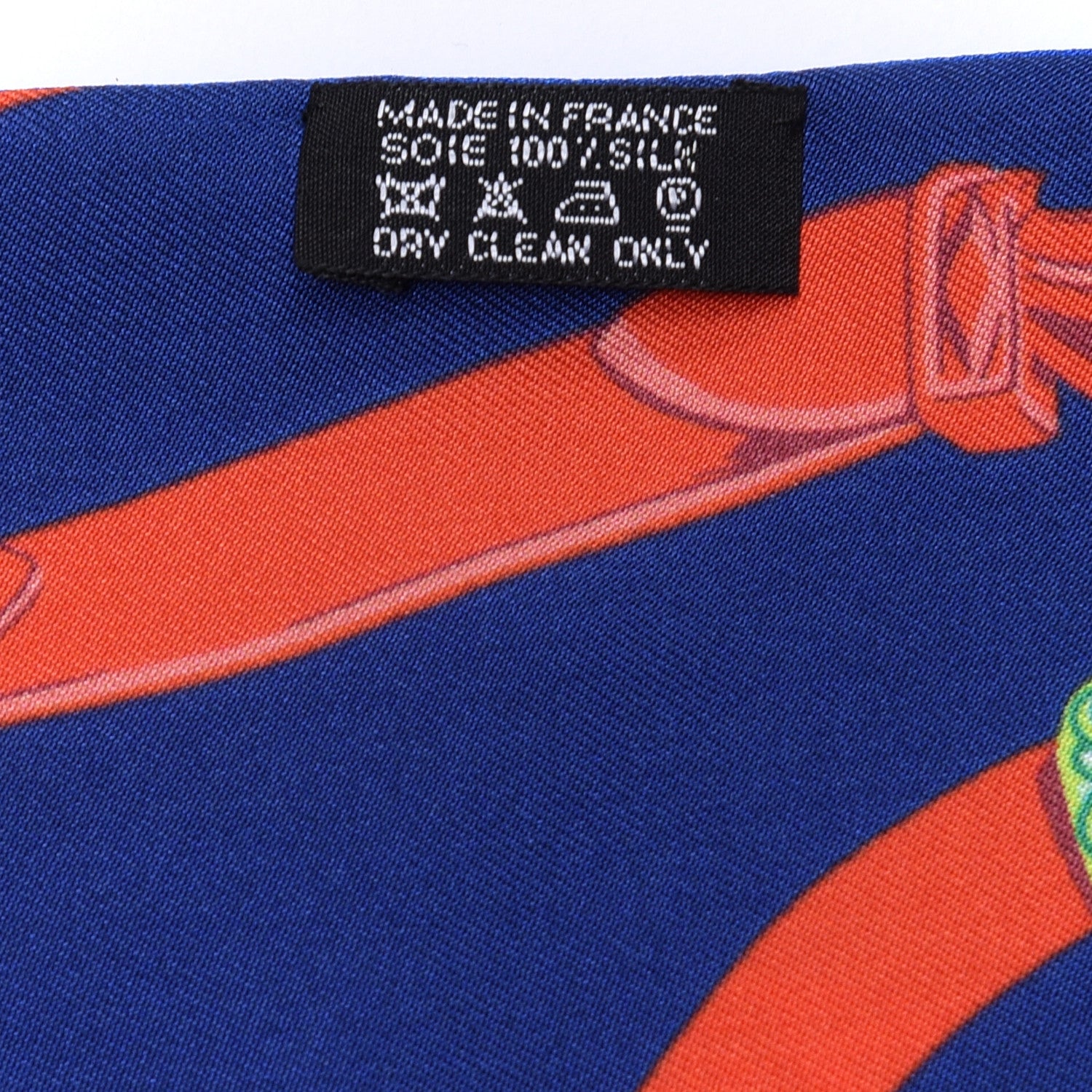 Hermes Silk Brides De Gala Maxi Twilly Bleu Electrique Vert Marine 5 of 5