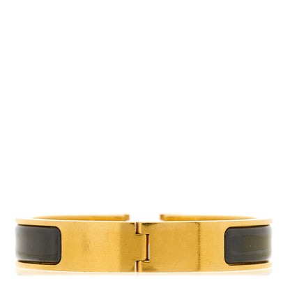 Hermes Enamel Narrow Clic Clac H Bracelet GM Black 3 of 5
