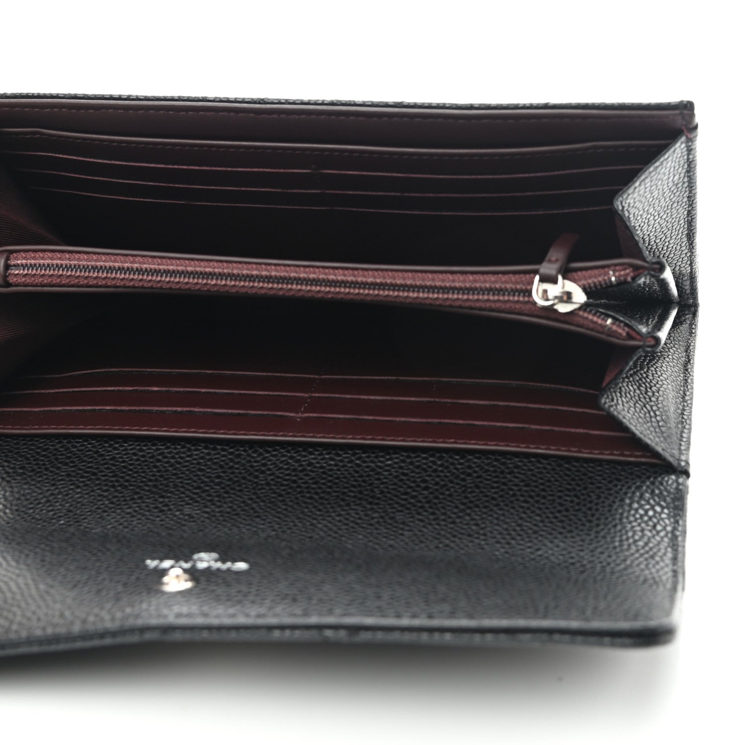 Chanel Caviar Quilted Large Gusset Flap Wallet Black 5 of 8