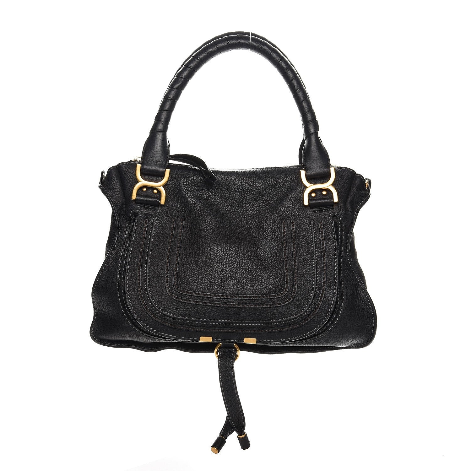 Chloe Calfskin Medium Marcie Satchel Black 1 of 11