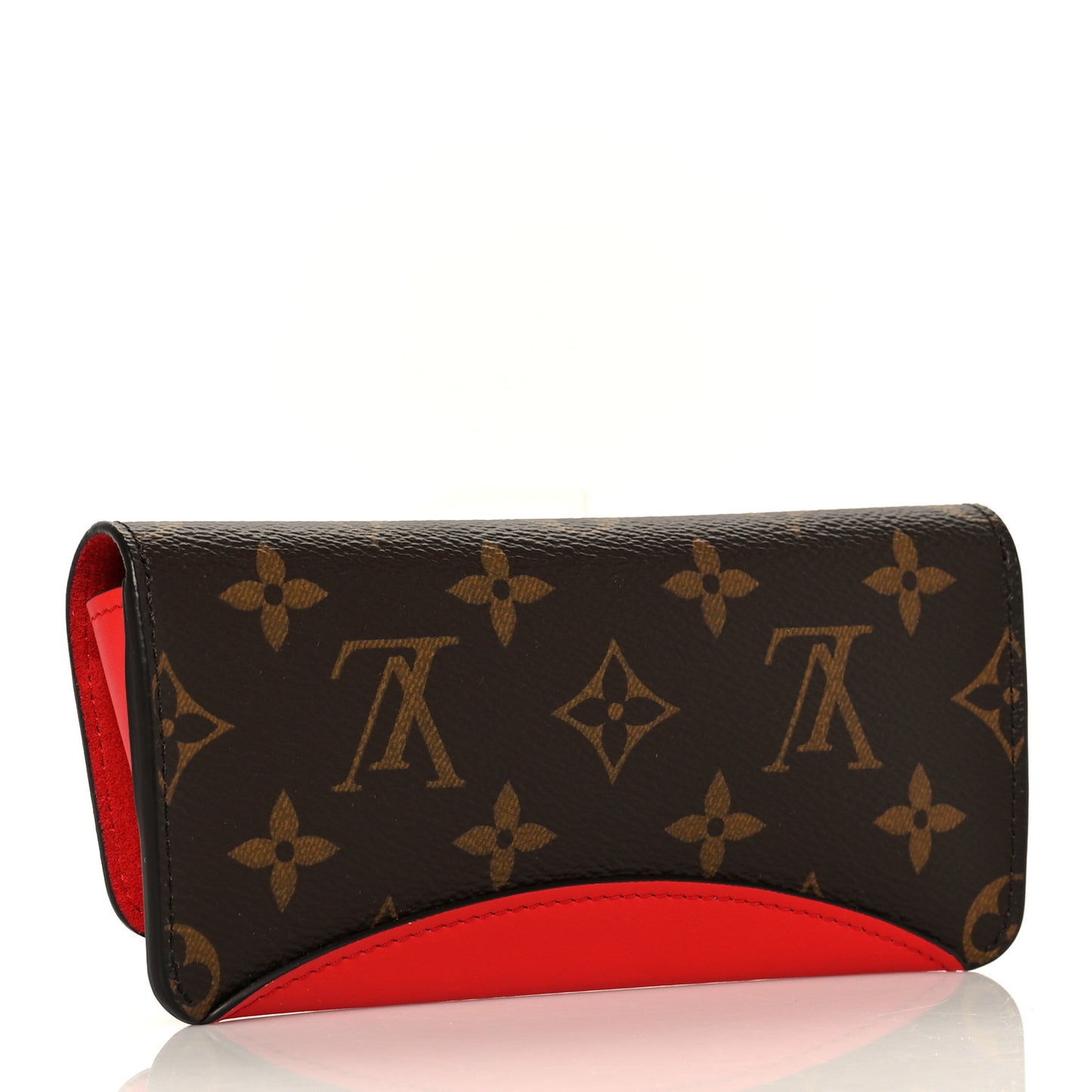 Monogram Woody Glasses Case Rouge