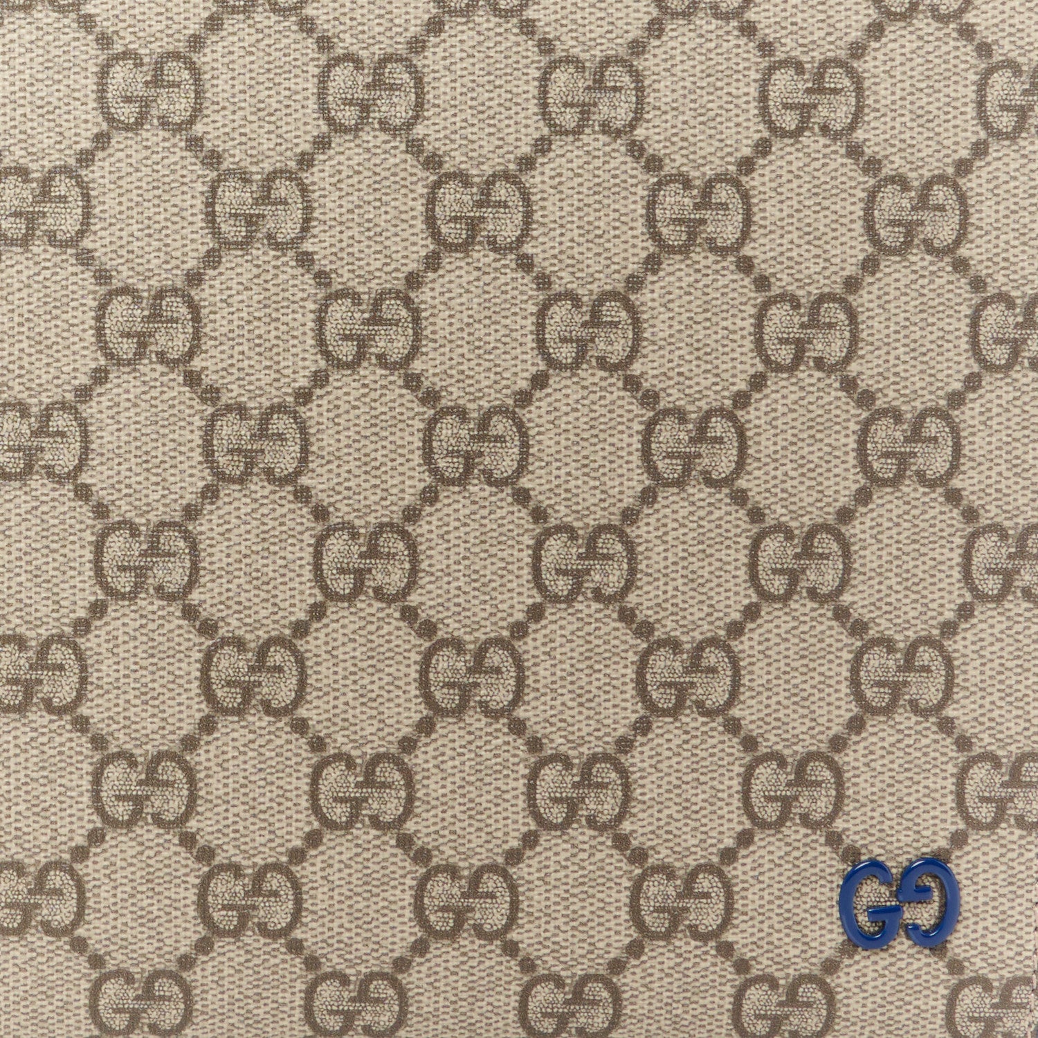 Gucci GG Supreme Monogram Bi-Color Small Zip Wristlet Pouch Beige Ebony Royale 8 of 11