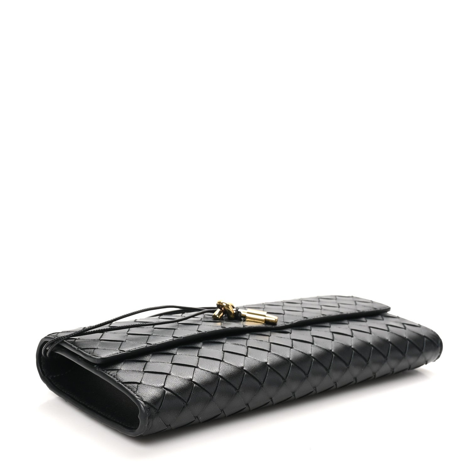 Bottega Veneta Nappa Intrecciato Long Andiamo Top Handle Clutch Black 4 of 7
