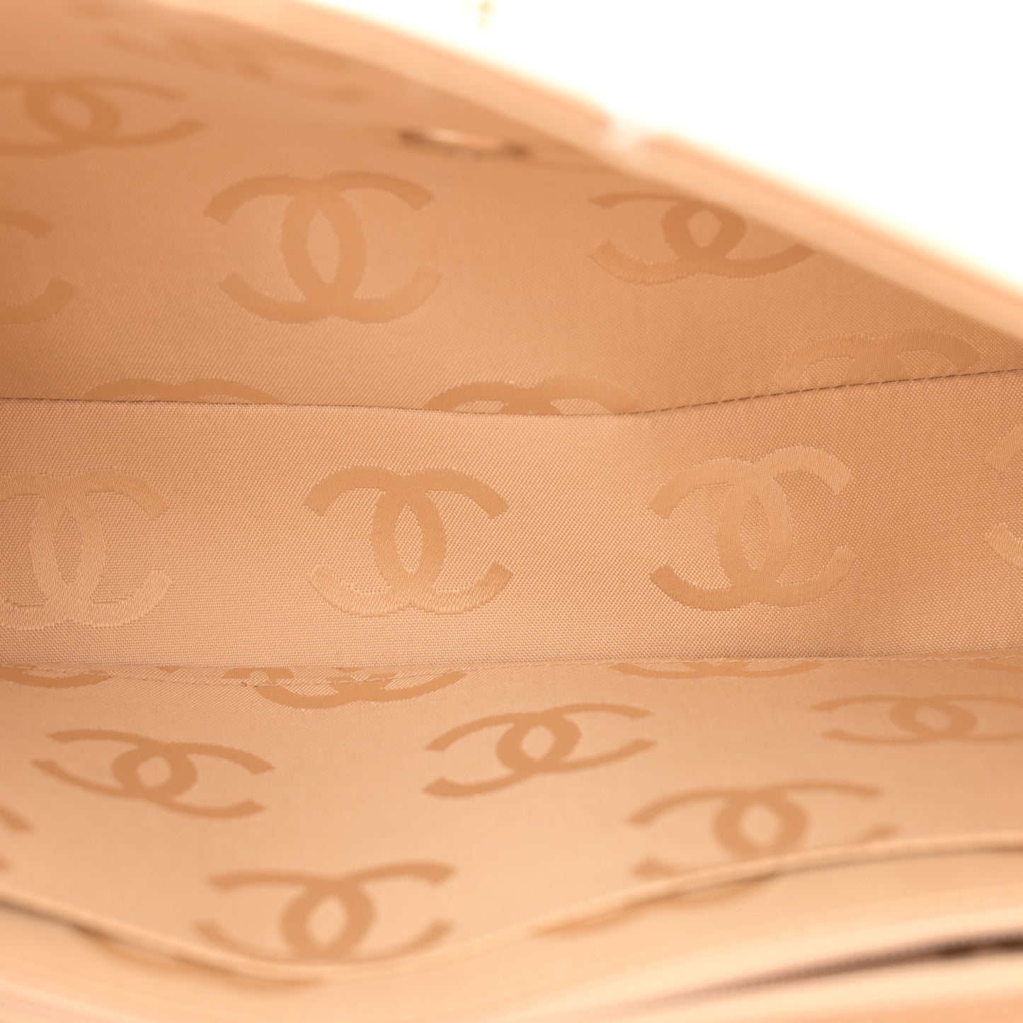 Calfskin Quilted Medium Wild Stitch Flap Beige