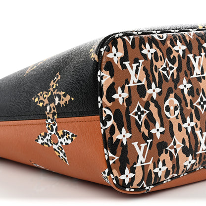 Louis Vuitton Monogram Giant Jungle Neverfull MM Black 8 of 10