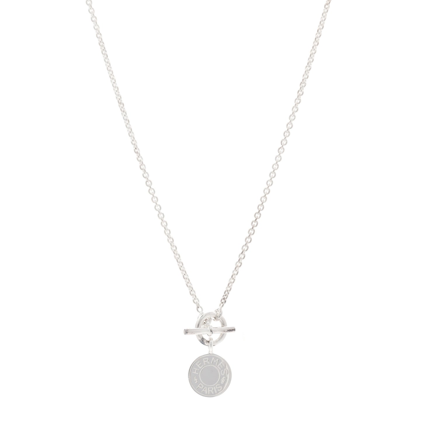 Sterling Silver Amulettes H Confettis Pendant Necklace
