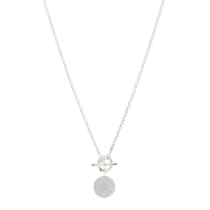Hermes Sterling Silver Amulettes H Confettis Pendant Necklace 1 of 5