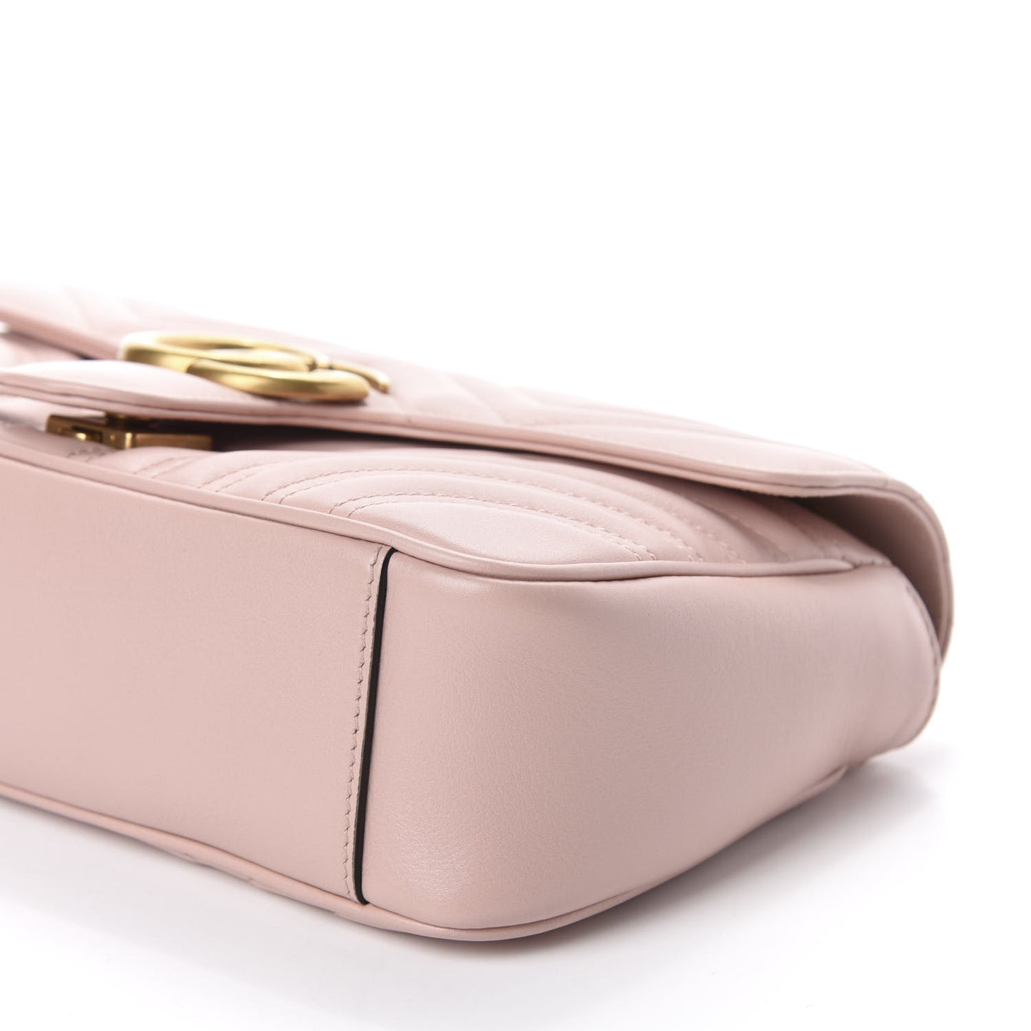 Calfskin Matelasse Small GG Marmont Shoulder Bag Perfect Pink