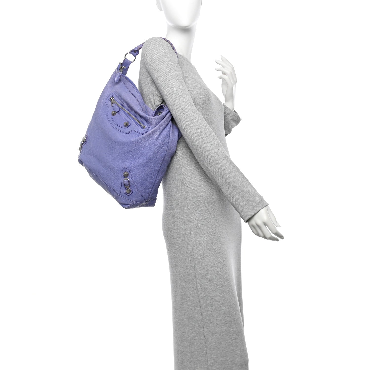 Balenciaga Agneau Giant 12 Silver Hardware Day Hobo Mauve Light Mauve 2 of 15