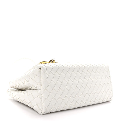 Bottega Veneta Nappa Intrecciato Small East West Andiamo Shoulder Bag White 4 of 10