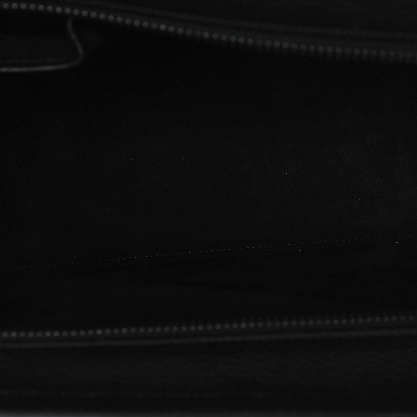 Drummed Calfskin Micro Luggage Black
