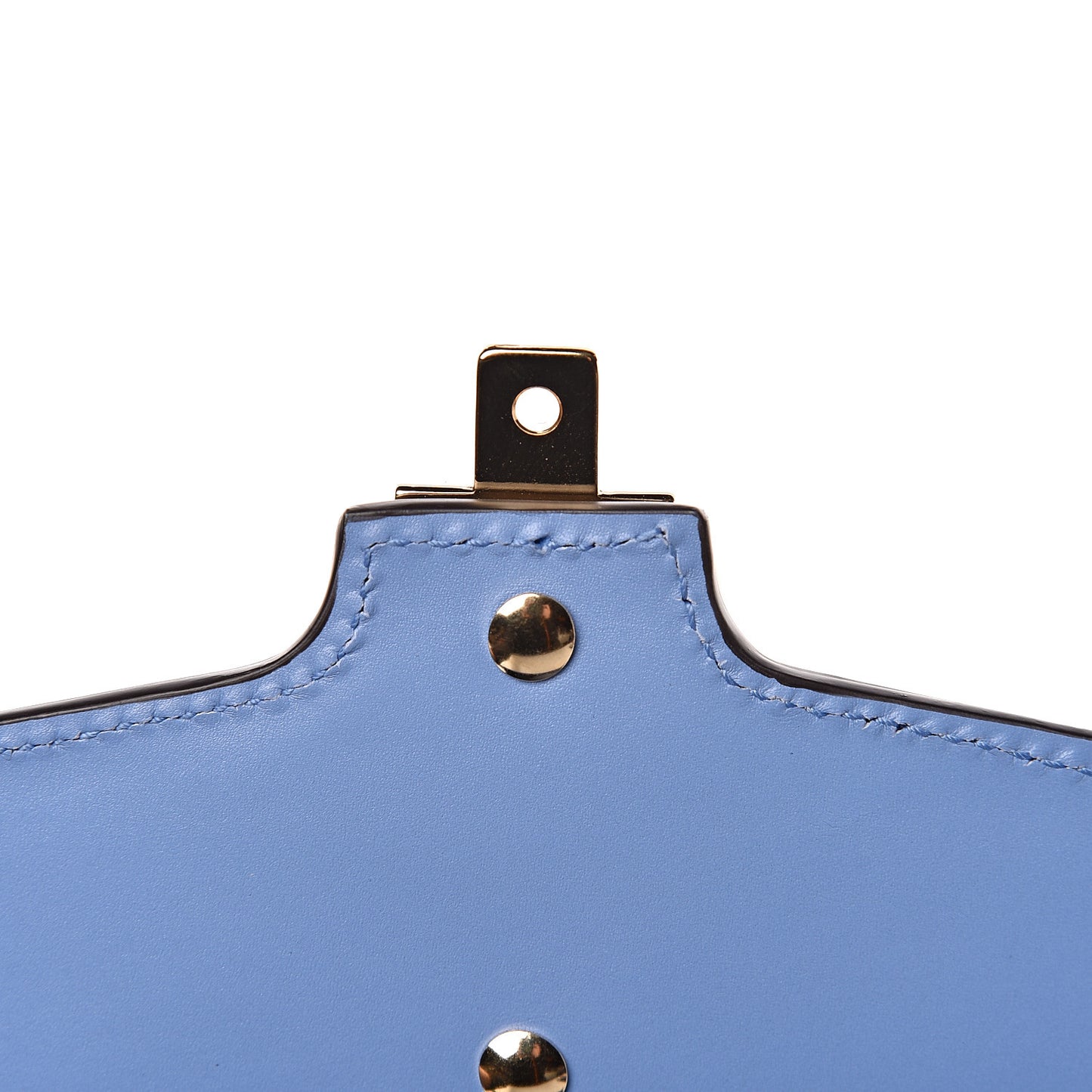 Calfskin Embroidered Medium Sylvie Top Handle Bag Clear Sky Blue