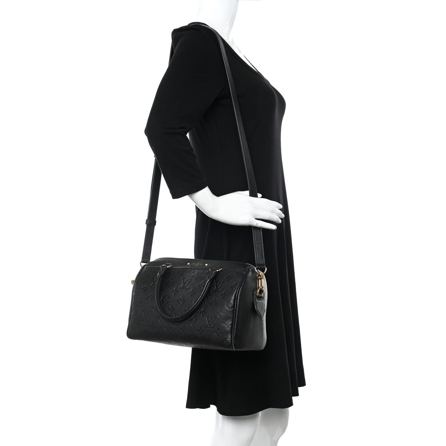 Louis Vuitton Empreinte Speedy Bandouliere 25 NM Black 2 of 10