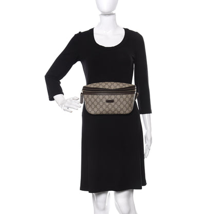 Gucci GG Supreme Monogram Belt Bag Dark Brown 2 of 13