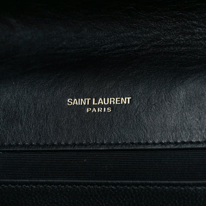 Saint Laurent Calfskin Rock Star Patchwork Medium Monogram Kate Satchel Black 5 of 15