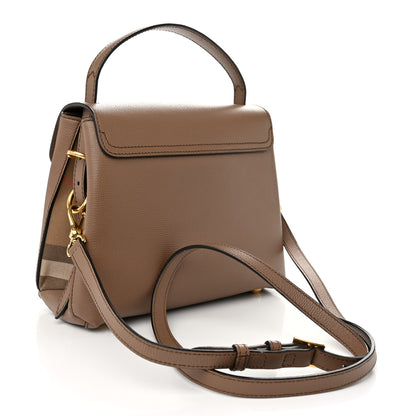 Burberry Derby Calfskin House Check Small Camberley Dark Sand 3 of 9