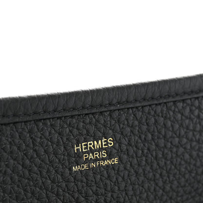 Hermes Taurillon Clemence Evelyne III GM Black 6 of 10