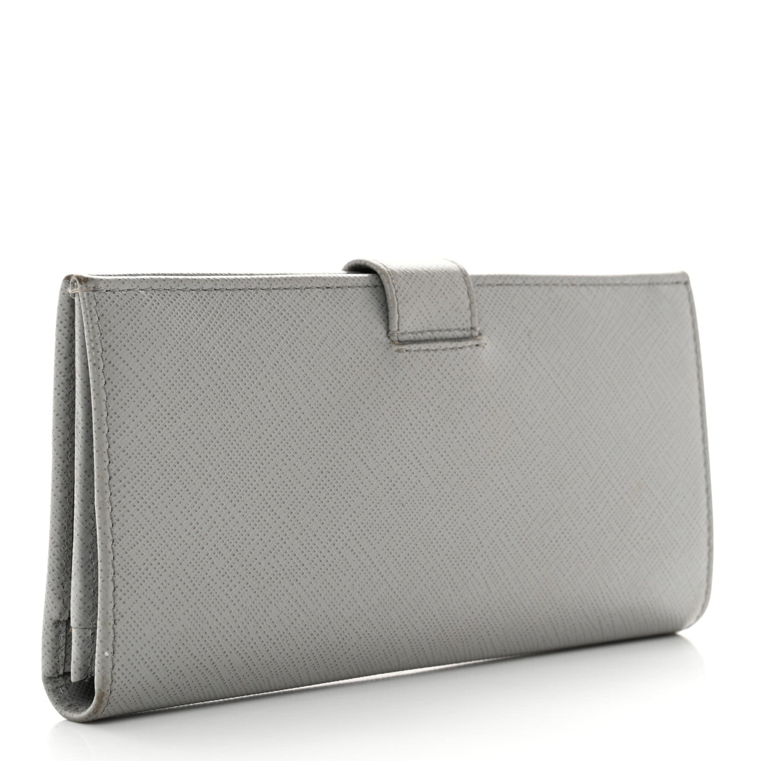 Prada Saffiano Metal Continental Flap Wallet Nube 3 of 8