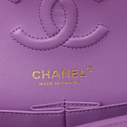 Chanel Caviar Quilted Small Double Flap Purple 6 of 11