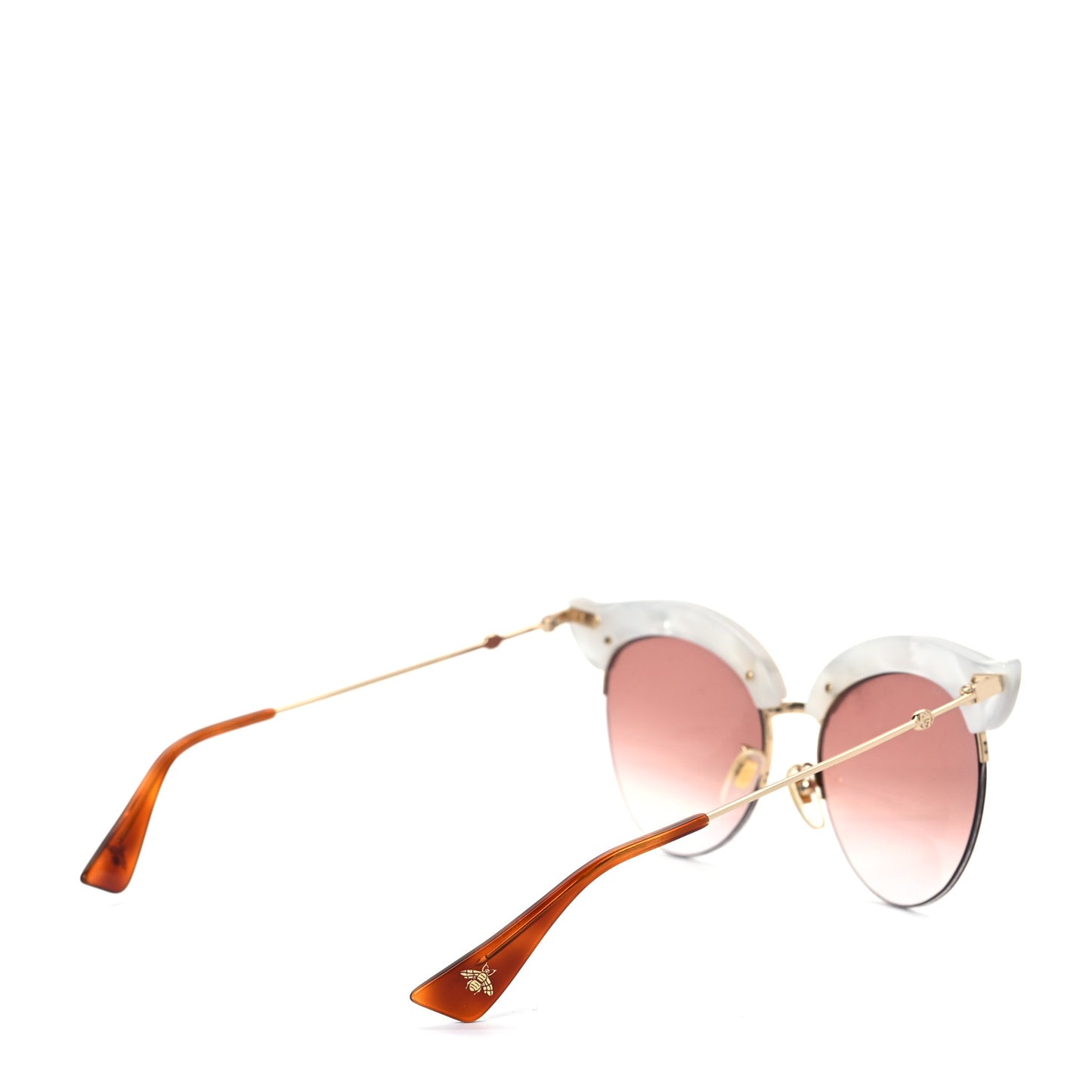 Pearl Cat Eye Sunglasses GG0212S White