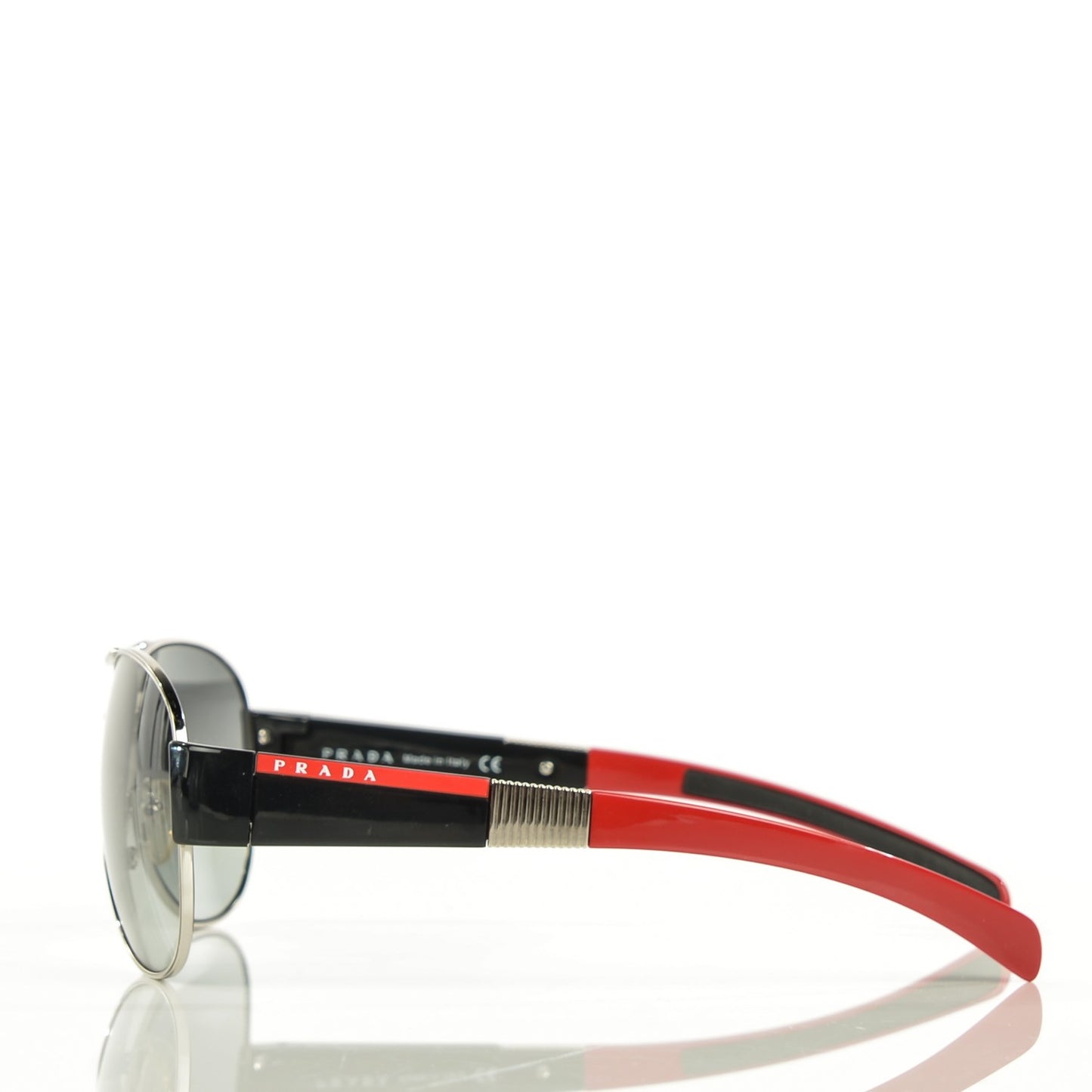 Linea Rossa Aviator Sunglasses SPS 51H Black Red