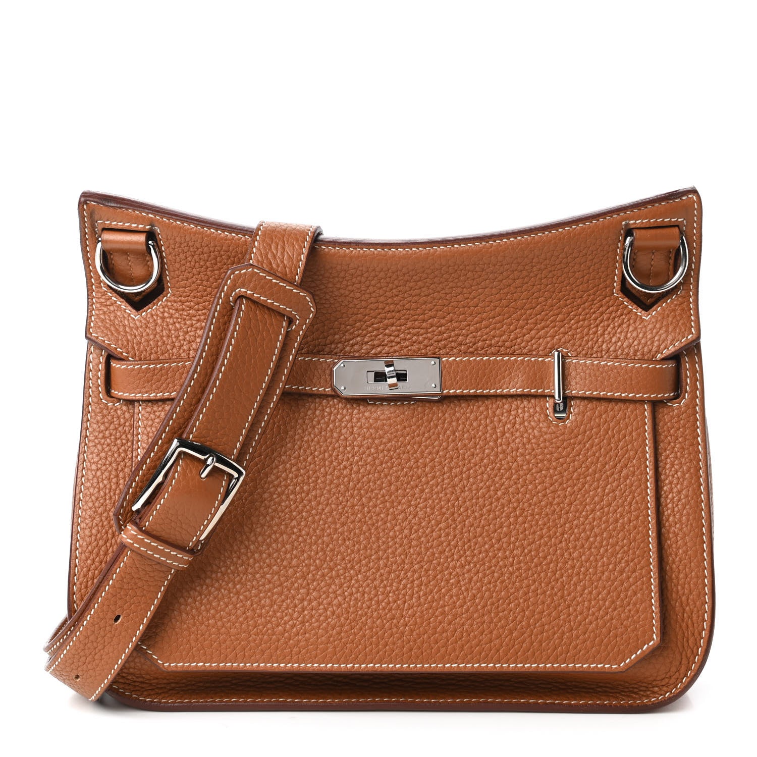 Hermes Taurillon Clemence Jypsiere 28 Gold 1 of 12