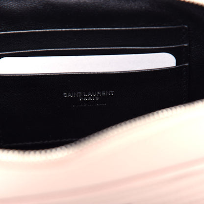 Saint Laurent Grain De Poudre Matelasse Monogram Mini Lou Camera Bag Marble Pink 6 of 11