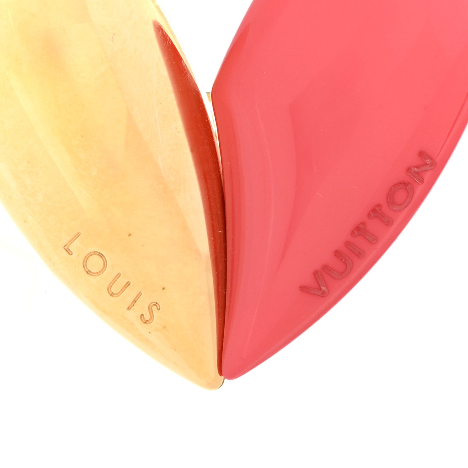 Louis Vuitton Resin Heart Brooch Red 4 of 4
