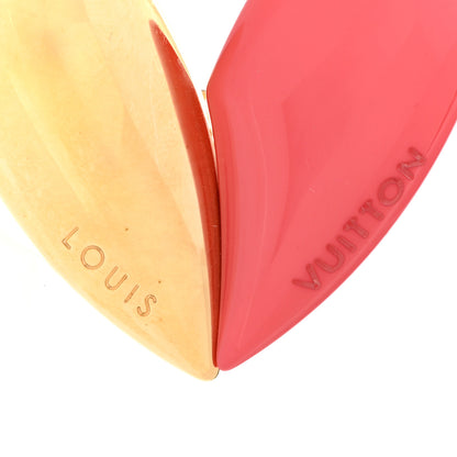 Louis Vuitton Resin Heart Brooch Red 4 of 4