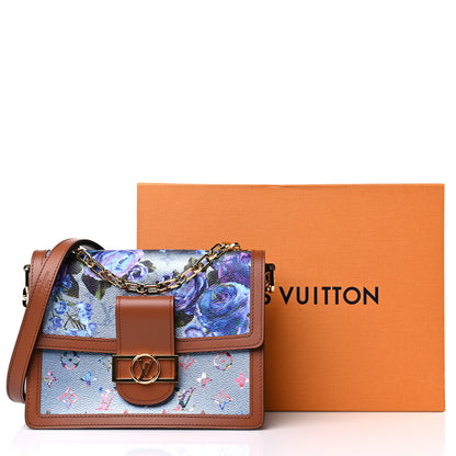 Louis Vuitton Metallic Monogram LV Garden Dauphine MM Blue 8 of 8