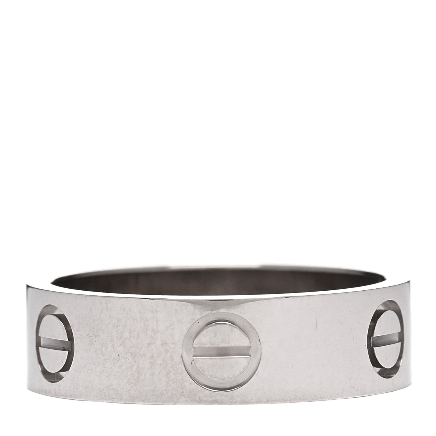Cartier 18K White Gold 5.5mm LOVE Ring 54 7 3 of 4