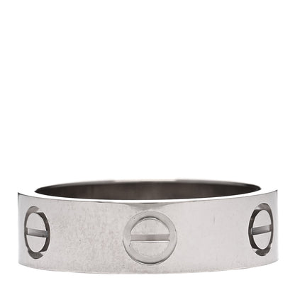 Cartier 18K White Gold 5.5mm LOVE Ring 54 7 3 of 4