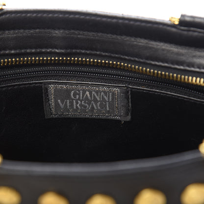 Versace Calfskin Medallion Tribute Chain Shoulder Bag Black 5 of 14