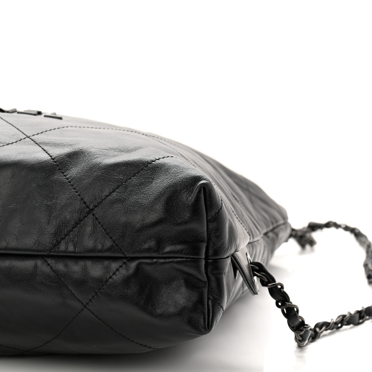 Chanel Shiny Calfskin Quilted Chanel 22 Backpack So Black 20 of 21