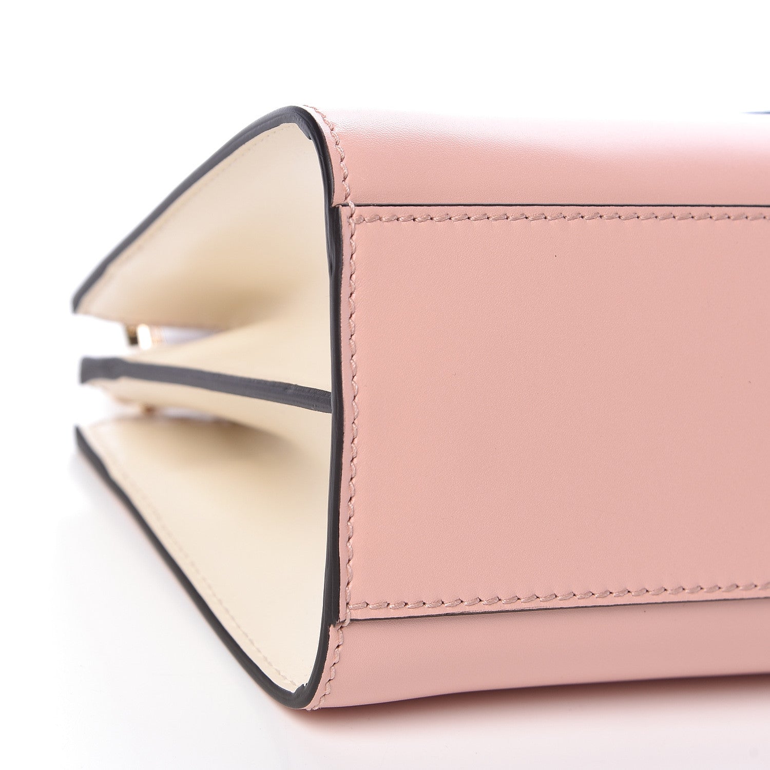 Gucci Nappa Bamboo Web Mini Nymphaea Top Handle Bag Perfect Pink Mystic White 10 of 13