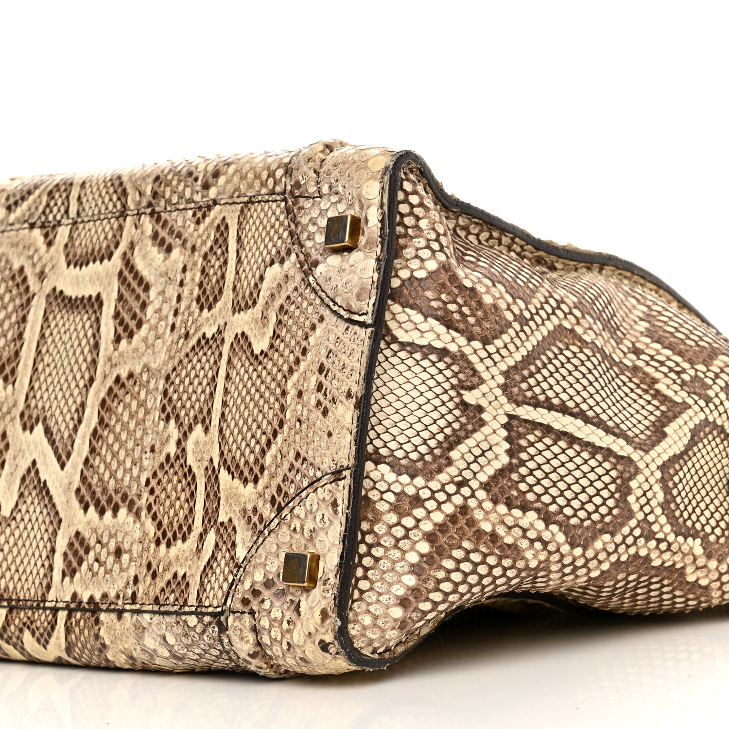 Celine Snakeskin Mini Luggage Beige 9 of 18