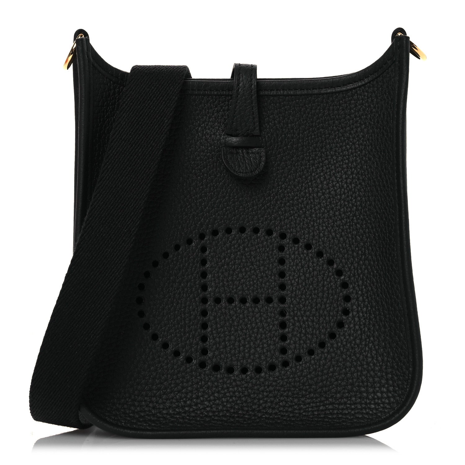 Hermes Taurillon Clemence Evelyne TPM Black 1 of 12