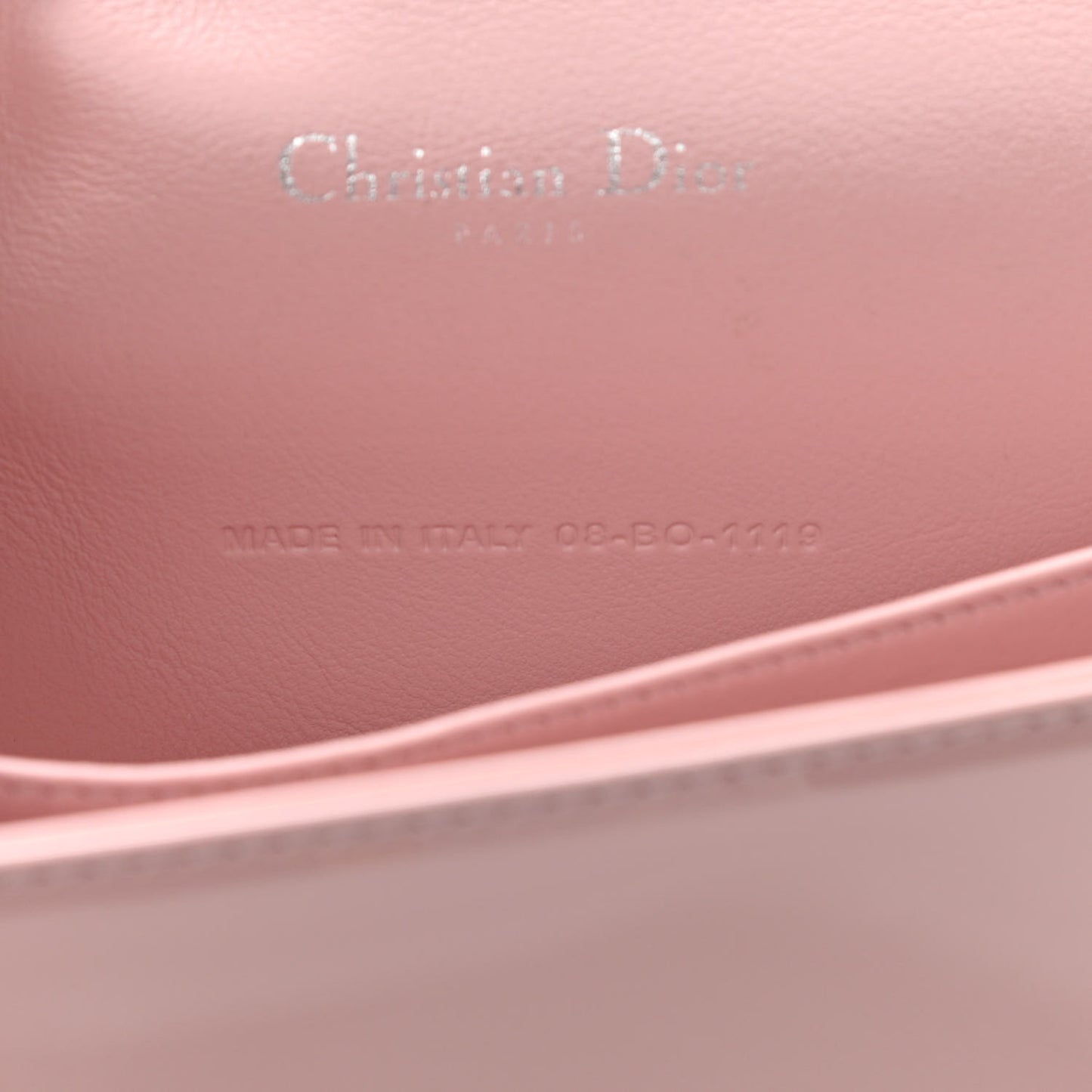 Patent Cannage Lady Dior Convertible Clutch Light Pink