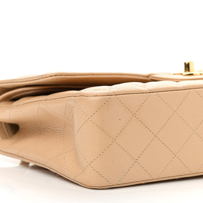 Chanel Caviar Quilted Medium Double Flap Beige 9 of 14