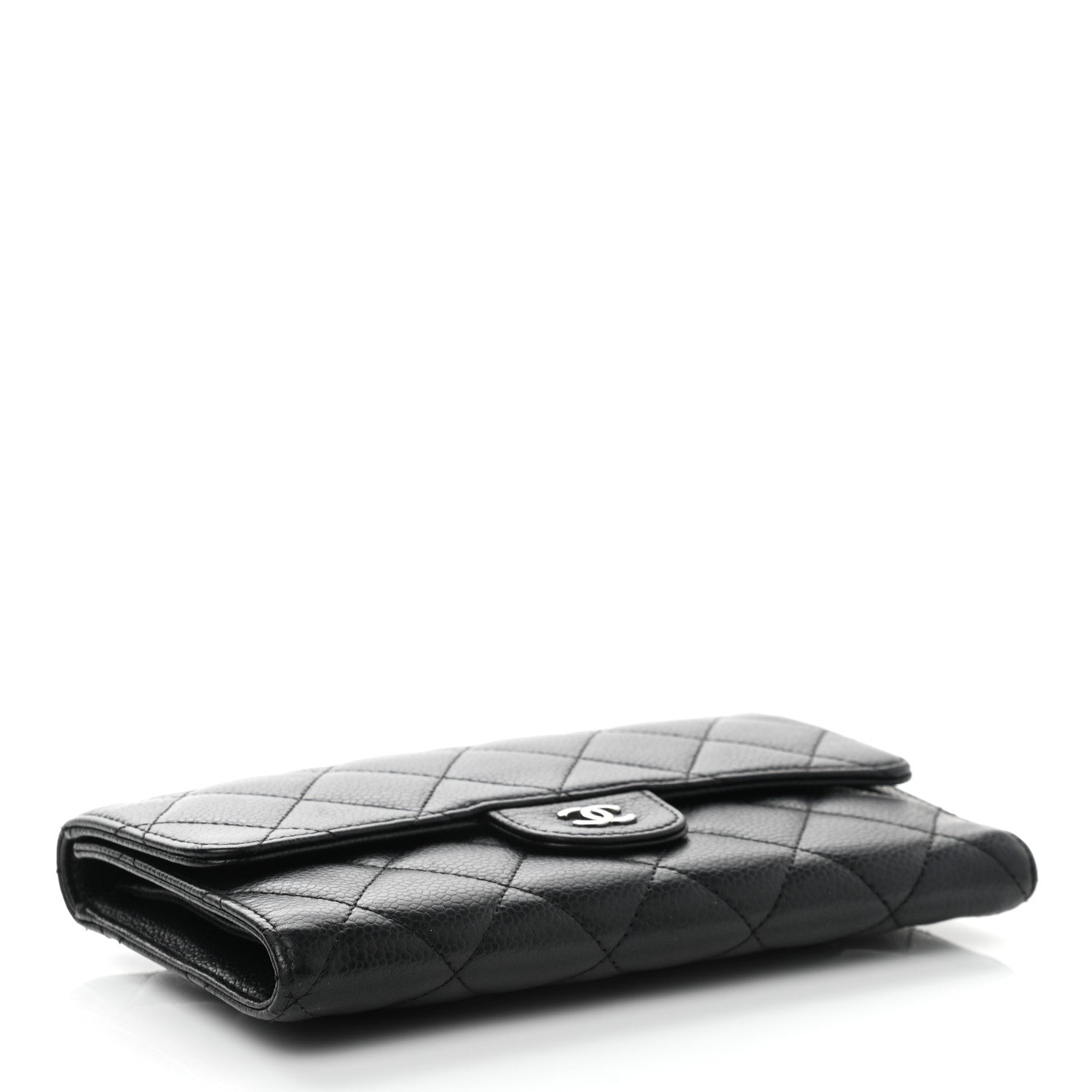 Chanel Caviar Quilted Large Flap Wallet Black 4 of 9