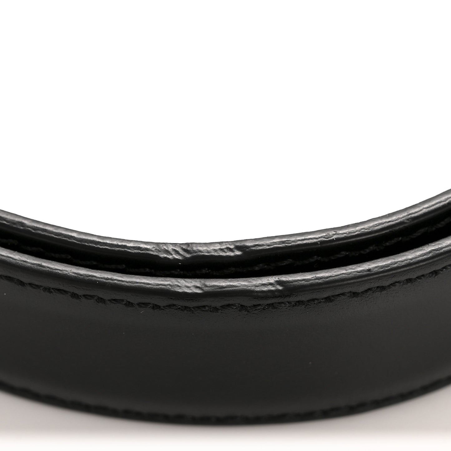 Box Calfskin Medium 25mm Triomphe 75 30 Belt Black