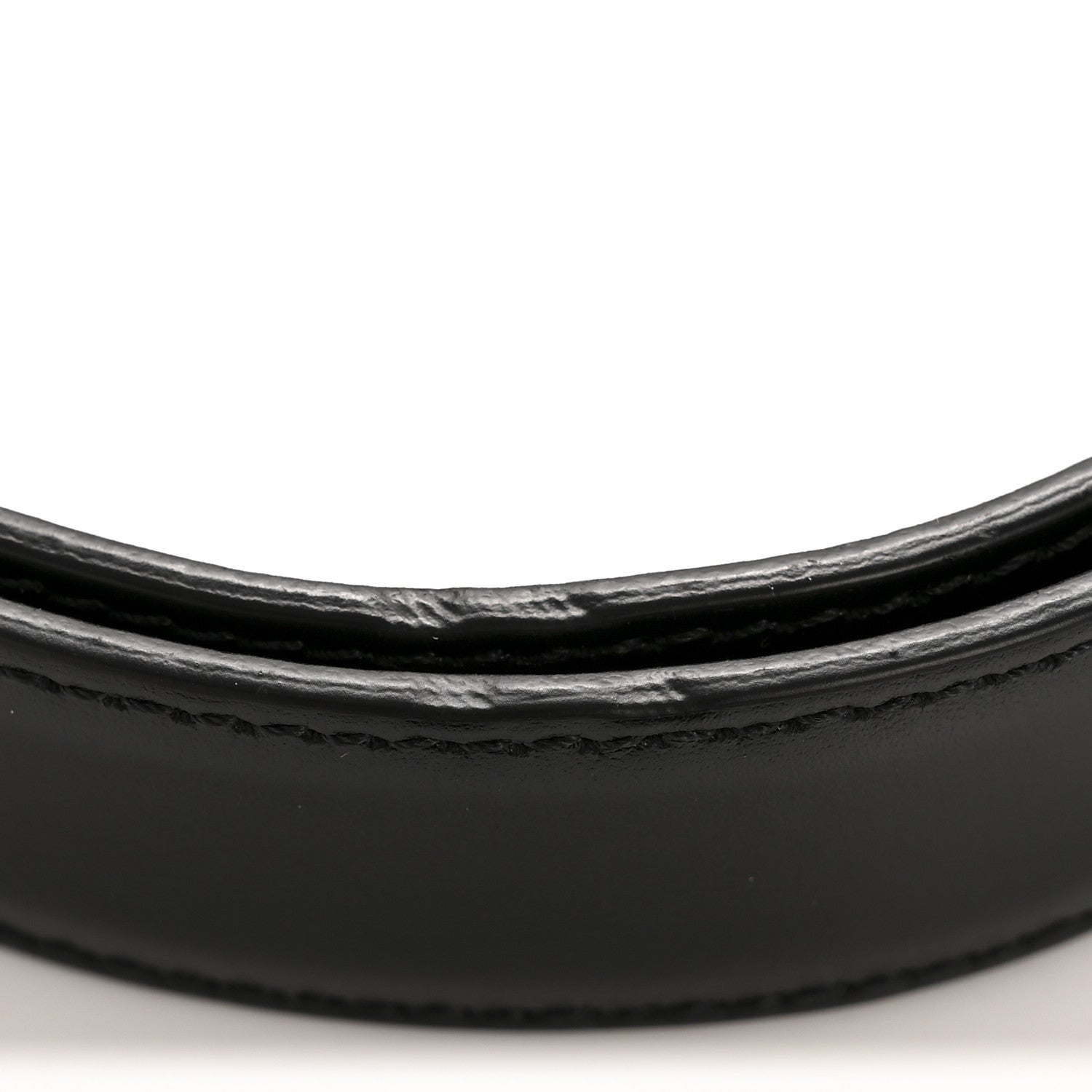 Celine Box Calfskin Medium 25mm Triomphe 75 30 Belt Black 8 of 9