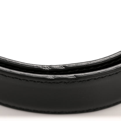 Celine Box Calfskin Medium 25mm Triomphe 75 30 Belt Black 8 of 9