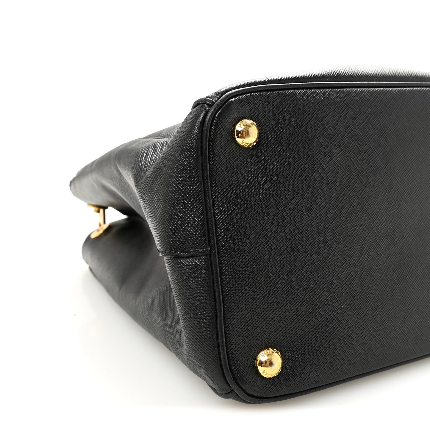 Saffiano Large Galleria Double Zip Tote Black