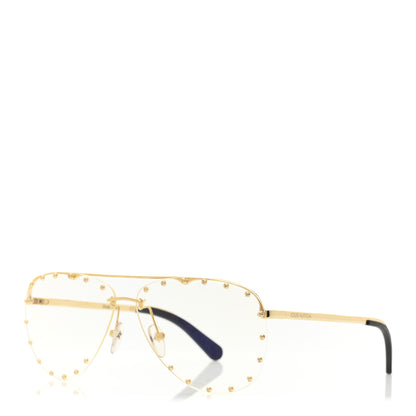 Louis Vuitton Metal The Party Aviator Anti Blue Sunglasses Z0997W Gold 1 of 10