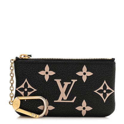 Louis Vuitton Empreinte Monogram Giant Key Pouch Black Beige 1 of 6