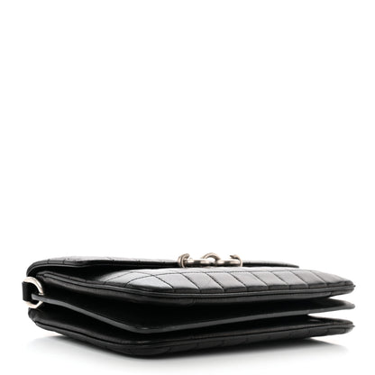 Saint Laurent Lambskin Quilted Le Maillon Satchel Black 4 of 10