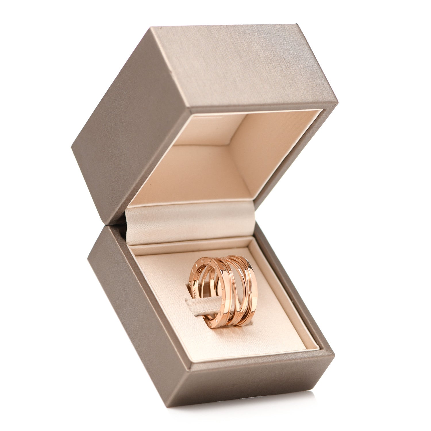 Bulgari 18K Rose Gold B.Zero1 Legend Four-Band Ring 58 8.25 7 of 7