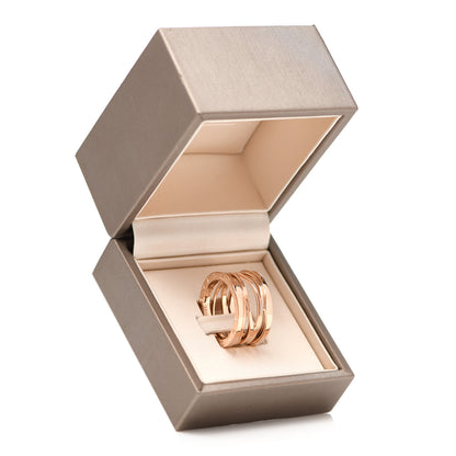 Bulgari 18K Rose Gold B.Zero1 Legend Four-Band Ring 58 8.25 7 of 7