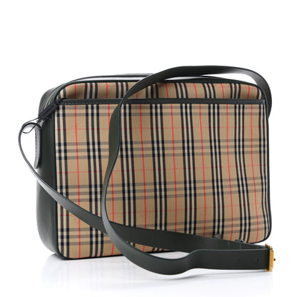 Burberry Smooth Calfskin 1983 Knight Check Link Large Camera Bag Dark Forest Green 3 of 9